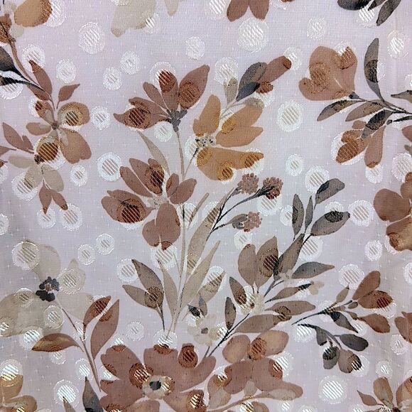 Susan Graver Tunic Shirt Size 4X Sheer Floral NWOT - Picture 7 of 13